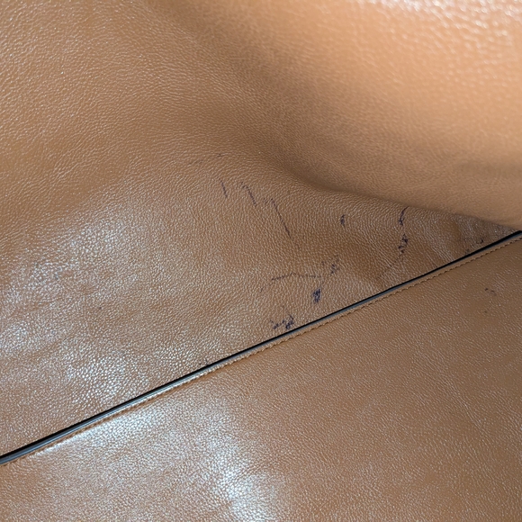 Calvin Klein Blue Leather Tote Bag - Picture 8 of 10